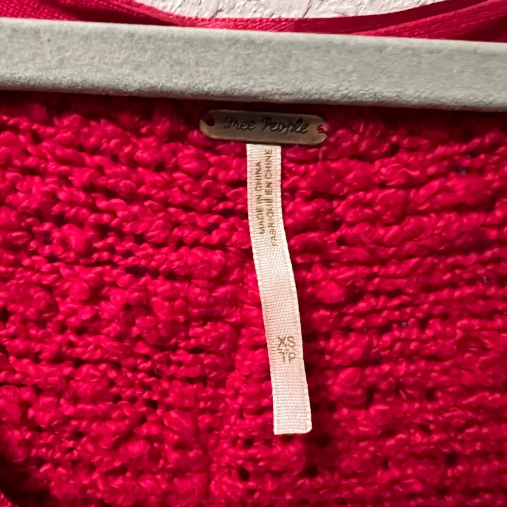 Free People Fuchsia Songbird Sweater - image 4